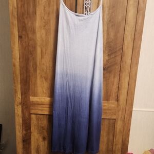 Lulu's Light Blue Tie-Dyed Dress
